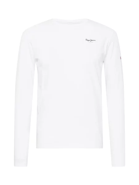 Pepe Jeans Póló tűzpiros / fekete fehér