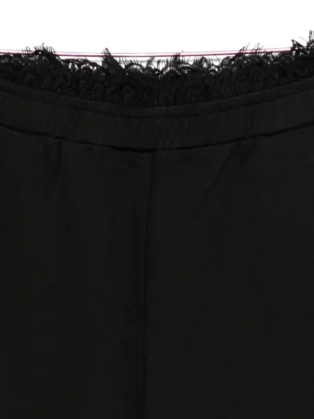 Pantaloni Twinset din dantelă negru