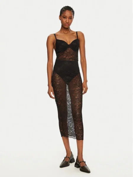 Guess Cămașă de noapte negru