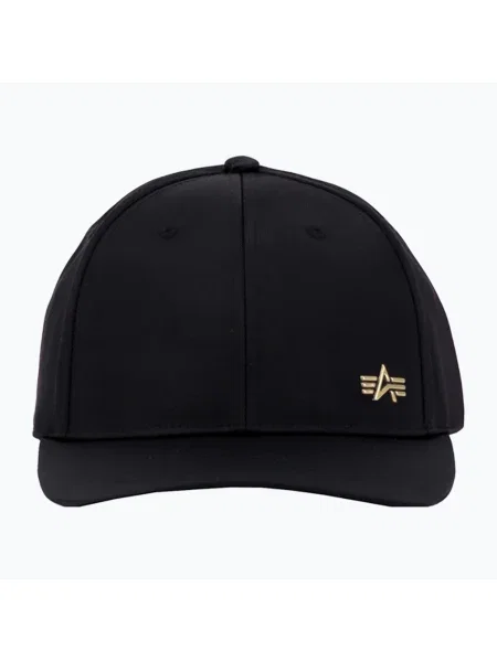 Șapcă pentru bărbați Alpha Industries Metal Label black/shiny gold negru