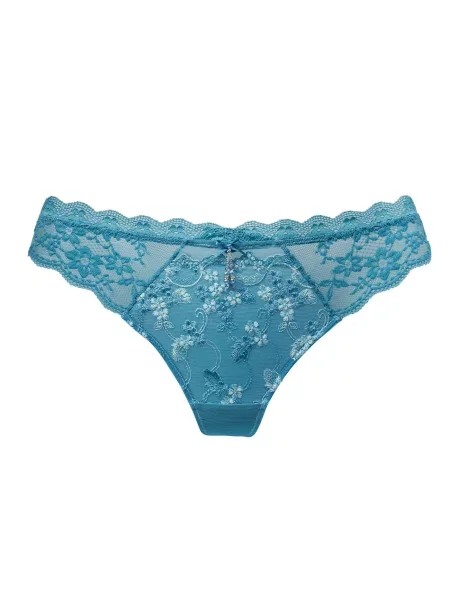 LASCANA Tanga azur alb