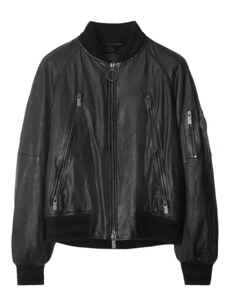 Geanta de piele Burberry negru