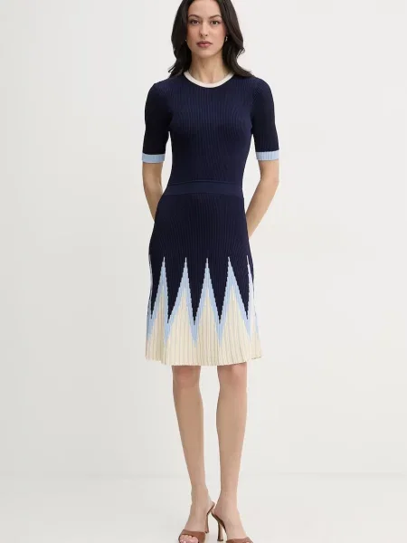 Silvian Heach rochie tricotată cu vâscoză ALLANDI