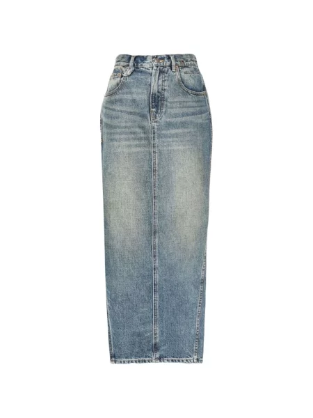 Spódnica jeansowa R13 z autografem niebieska