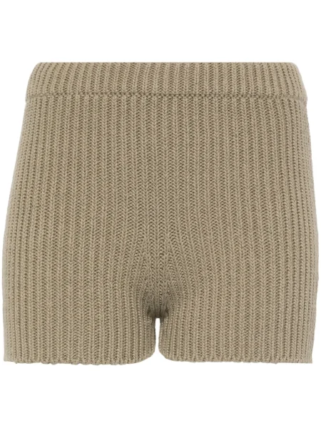 Pantaloni scurți Max Mara tricotate verde