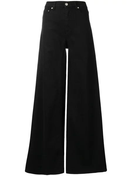 Blugi cu picior larg Alberta Ferretti negru