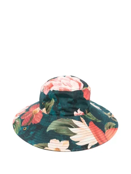 Pălărie de soare Barbour cu model floral cu imagine albastru