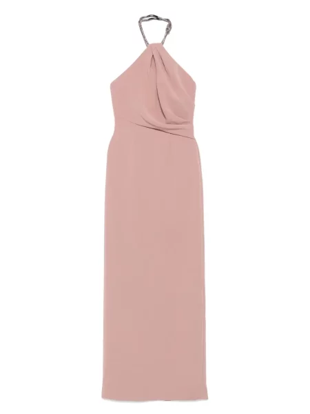 Rochie maxi Solace London de costum maro