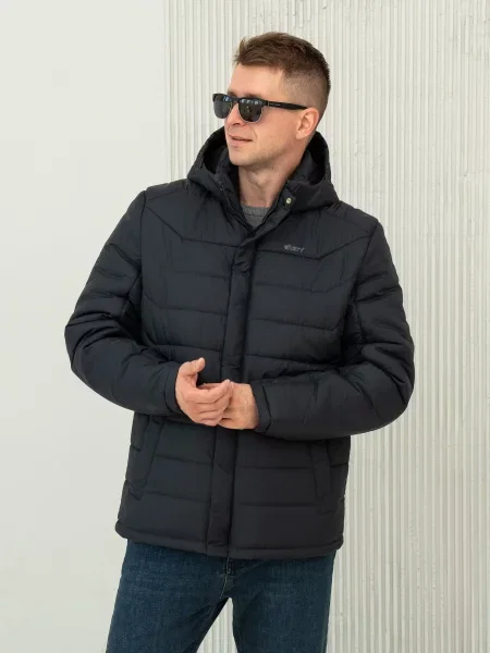 Пуховик City Fashion Classic синій
