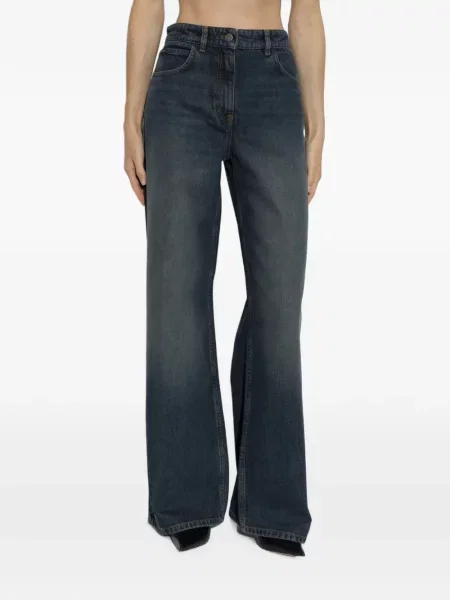Pantaloni Courreges retro albastru