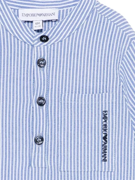 Koszula dziecięca Emporio Armani niebieska