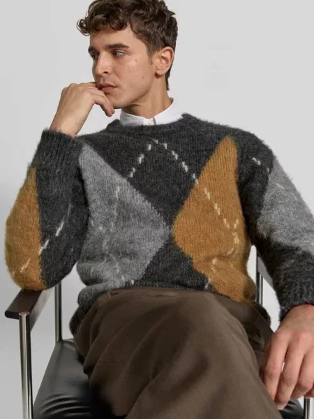 Sweter z wełny z domieszką alpaki Filippa K czarny