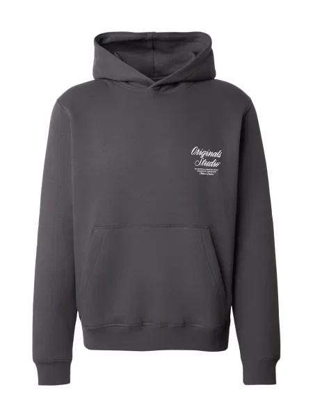 JACK & JONES Tréning póló JWHNORREBRO antracit / piszkosfehér