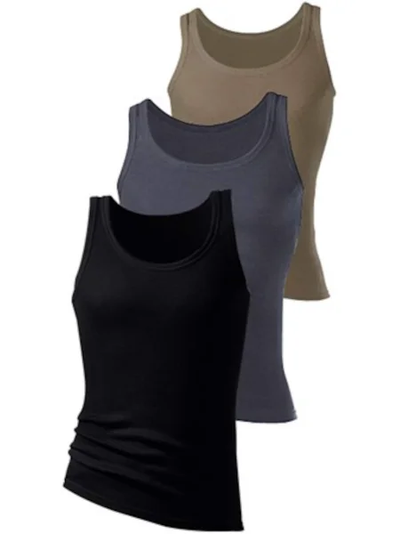 H.I.S Tricou bej închis / gri închis negru