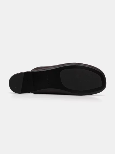 Calvin Klein bőr balerina cipő OBLIQUE BALLERINA SLINGBACK LTH