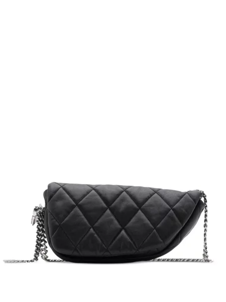 Geanta de piele Burberry din piele negru