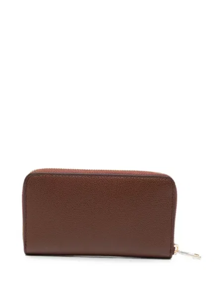 Portofel Furla din piele cu autograf maro