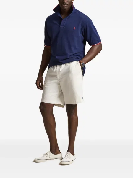 Șosete Polo Ralph Lauren cu model herringbone cu broderie plasă albastru