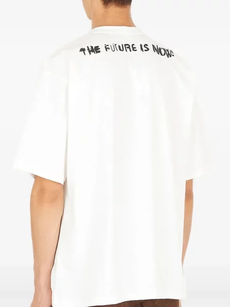 Tricou Capasa Milano cu imagine alb