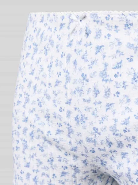 Szorty z wiązanym detalem Review białe