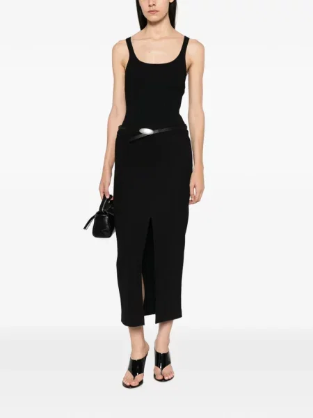 Rochie midi Patrizia Pepe tricotate negru