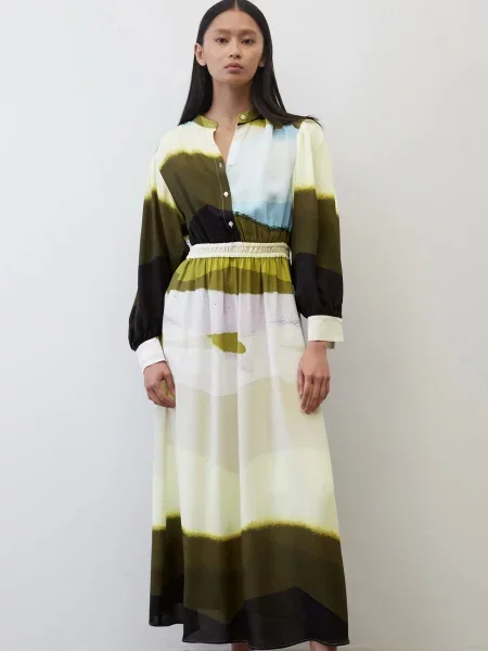 Marc O’Polo Сукня максі без підкладки бежевий