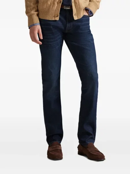 Ριγέ δερμάτινος κάλτσες Polo Ralph Lauren με κορδόνι μαύρο