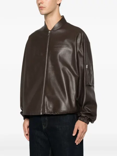 Geanta de piele Fendi maro