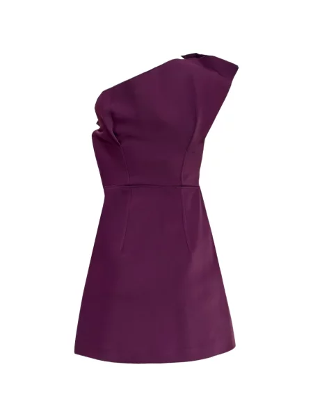 Rochie mini Acler cu un umăr gol violet