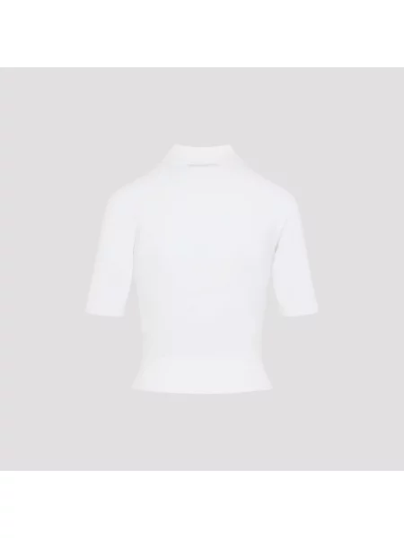 Dzianinowy krótki sweter Givenchy na ramiączkach czarny