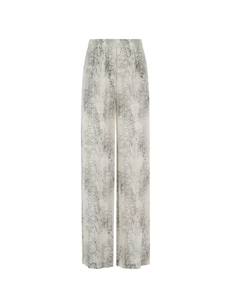 Pantaloni Federica Tosi cu imagine cu model piele de șarpe