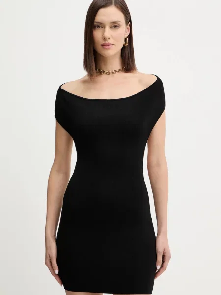 Guess sukienka KATIYA mini dopasowana czarny