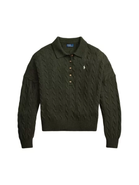 Sweter Polo Ralph Lauren wełniany zielony