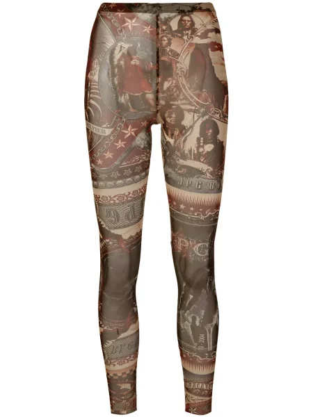 Průsvitné kalhoty Jean Paul Gaultier Pre-owned s potiskem
