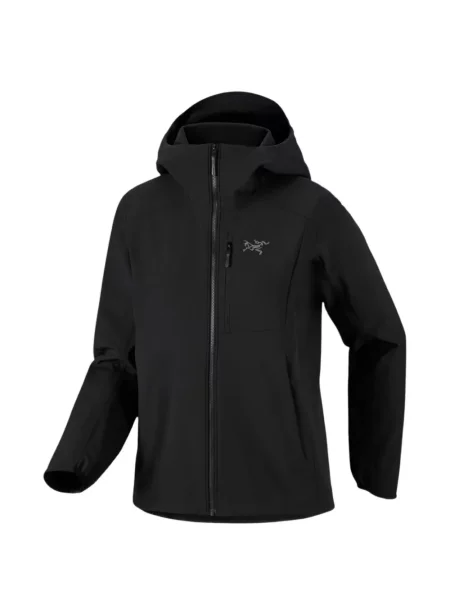 Geacă Arc'teryx cu glugă negru