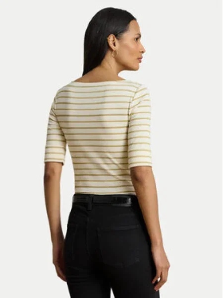 Lauren Ralph Lauren Tričko JUDY krémová / zlatá béžová