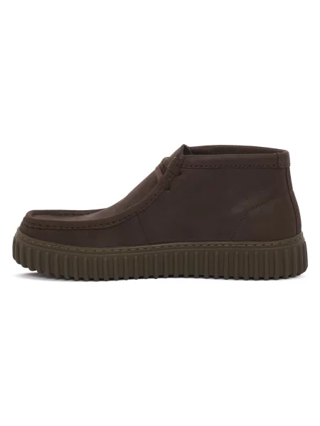 Čipkované čižmy Clarks čierna