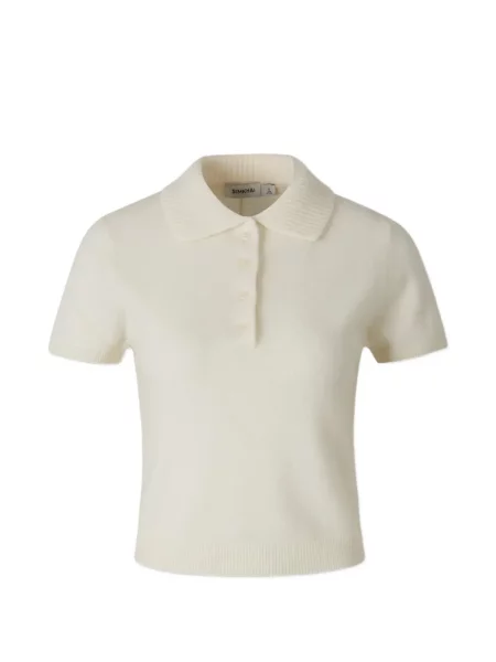 Scurt tricou polo Simkhai alb