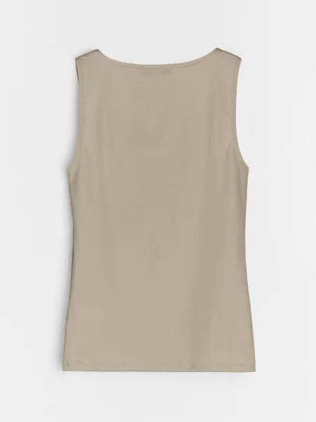 Класичний топ бежевий