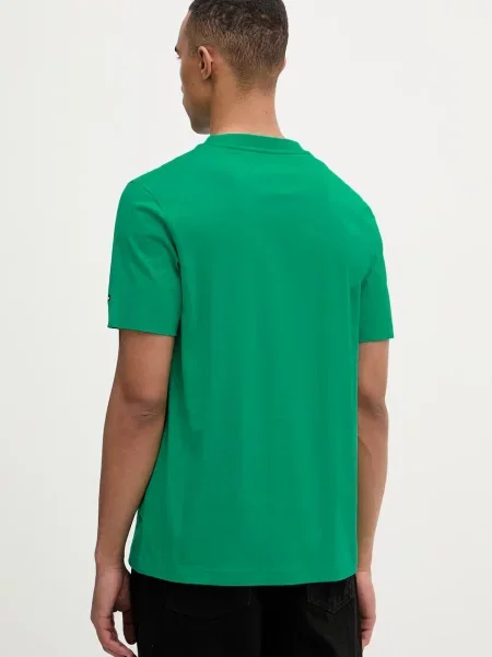 T-shirt o kroju regular fit z czystej bawełny Tommy Hilfiger zielona
