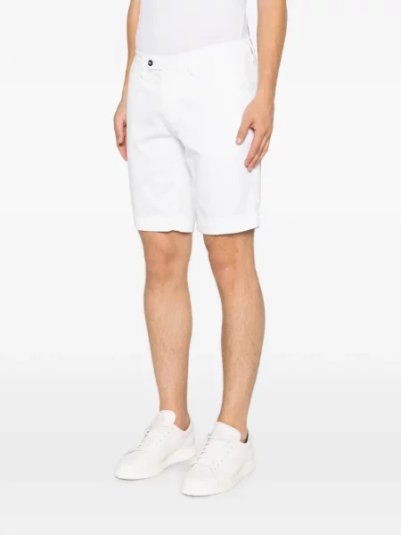 Cu centură pantaloni scurți Vela Shop alb