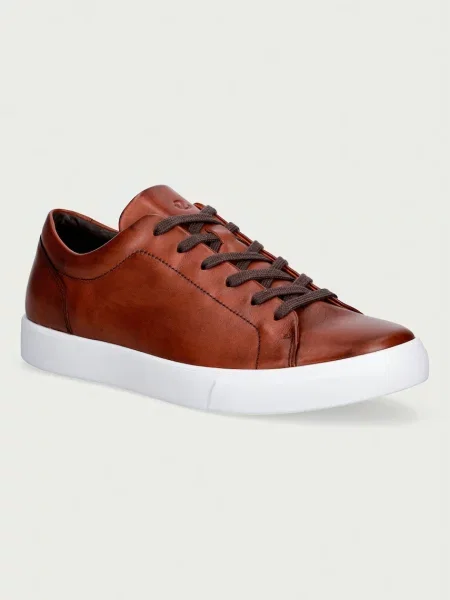 Ecco Soft 10 sneakers pentru bărbați din piele maro