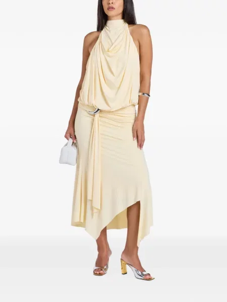 Rochie midi De La Vali asimetrică drapată