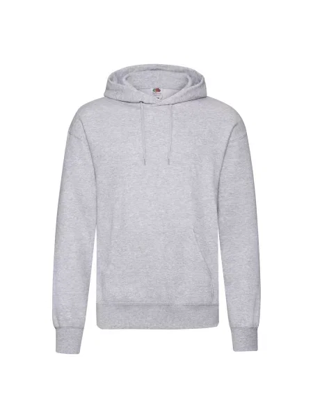 Суичър с качулка Fruit Of The Loom с качулка сиво