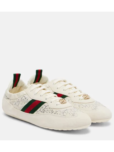 Superge Gucci iz semiša bela
