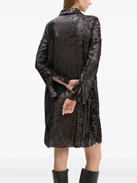 Rochie mini Bruuns Bazaar cu paiete de costum negru