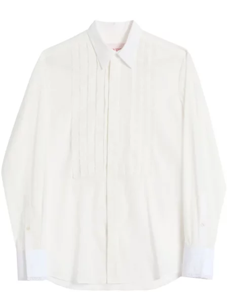 Mušelínová košile Valentino Garavani bílá