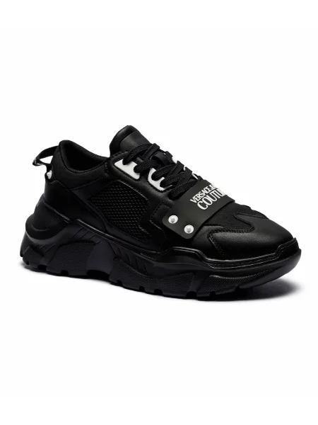Versace Jeans Couture Sneakers Fondo Speedtrack cu adaos de piele negru