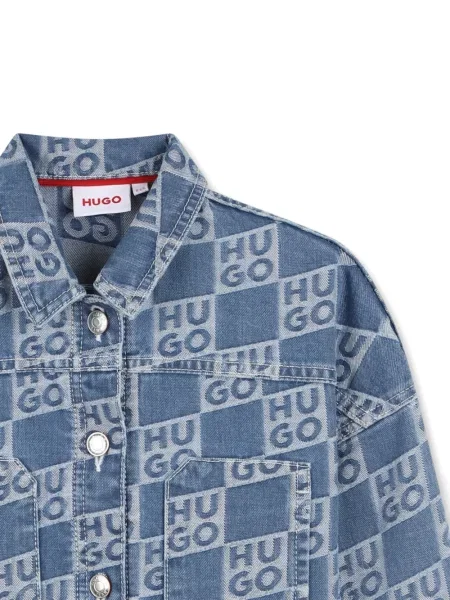 Dětska džínová bunda Hugo modrá