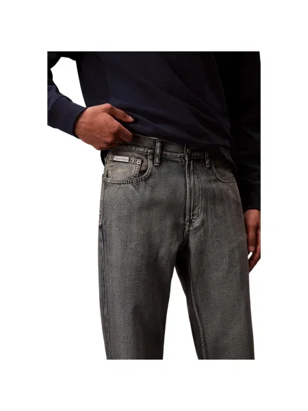 Blugi drepți Calvin Klein Jeans bej
